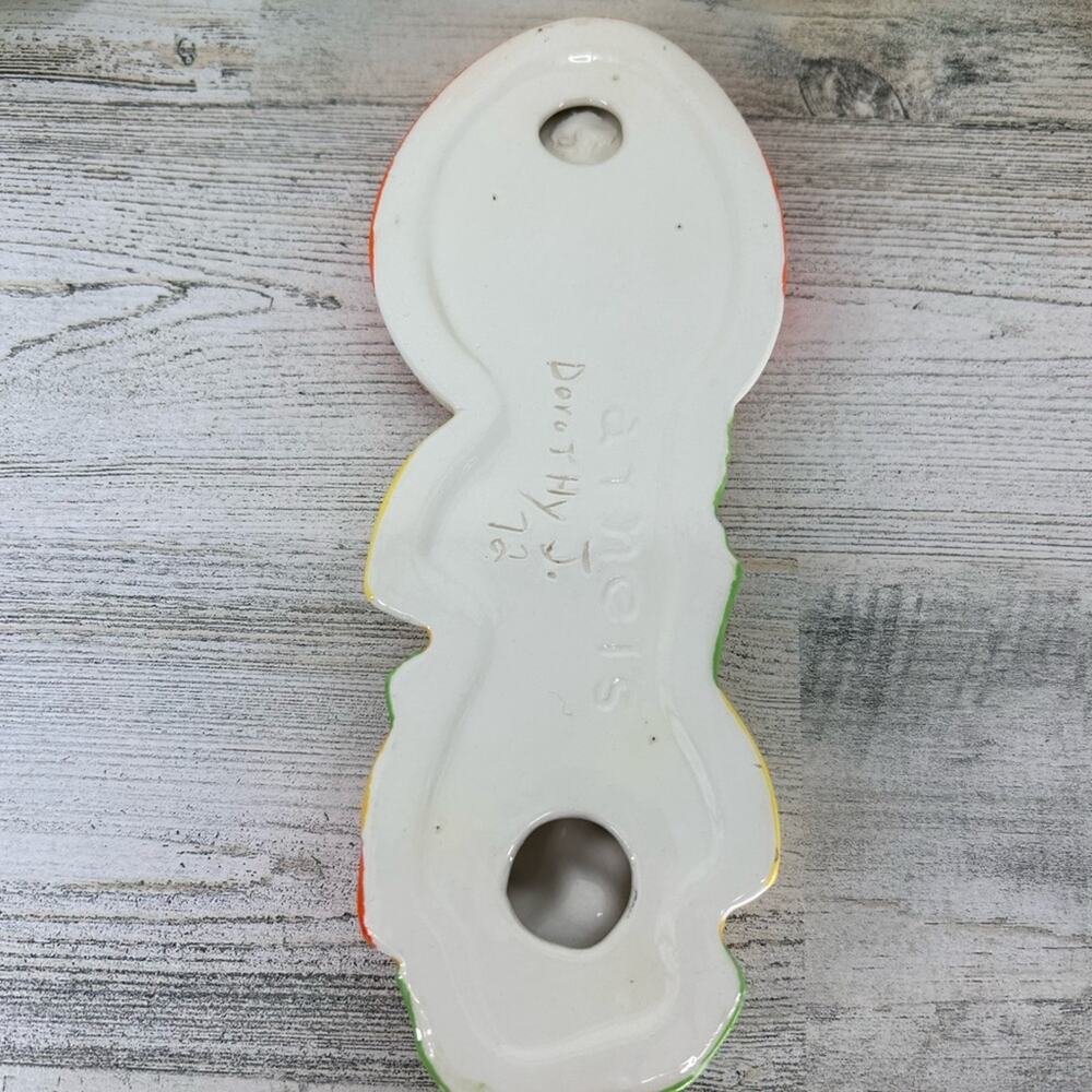 Arnels Vintage Mushroom Spoon Rest and 4 Mugs MCM 60’s Orange Cute Whimsical - Picture 3 of 8